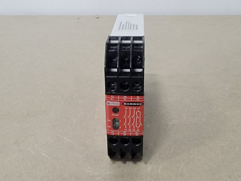 BANNER 6 Amp Emergency Stop Safety Relay ES-FA-6G