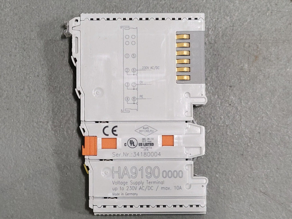 BECKHOFF AUTOMATION Voltage Supply Terminal HA9190
