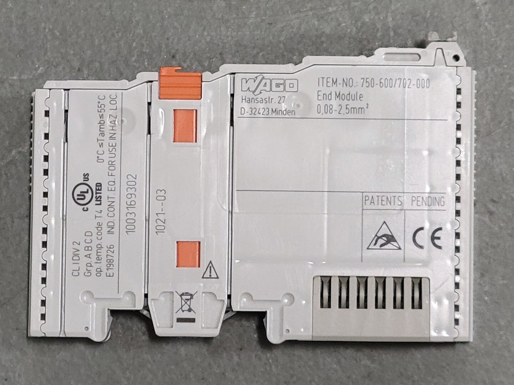 WAGO End Module 750-600/702-000