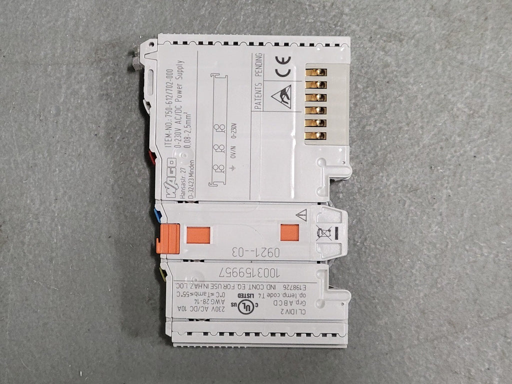 WAGO 10 Amp 230 Volts Power Supply Module 750-612/702-000