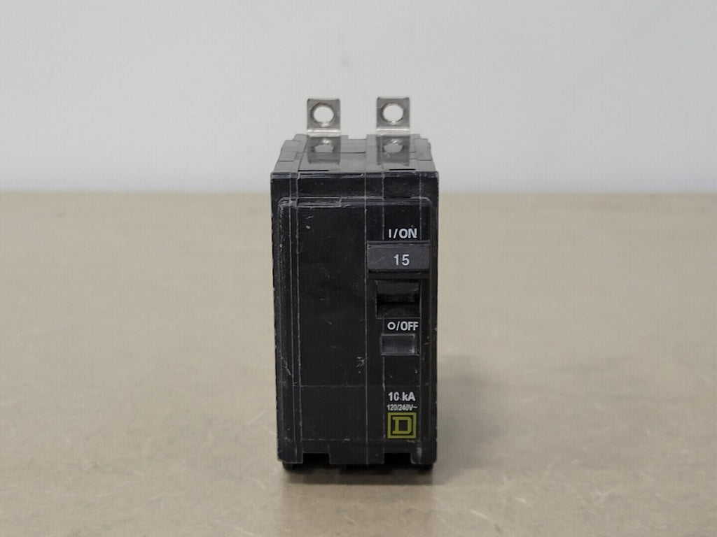 SQUARE D 15 Amp, 2 Pole, 120/240 volts Circuit Breaker QOB215