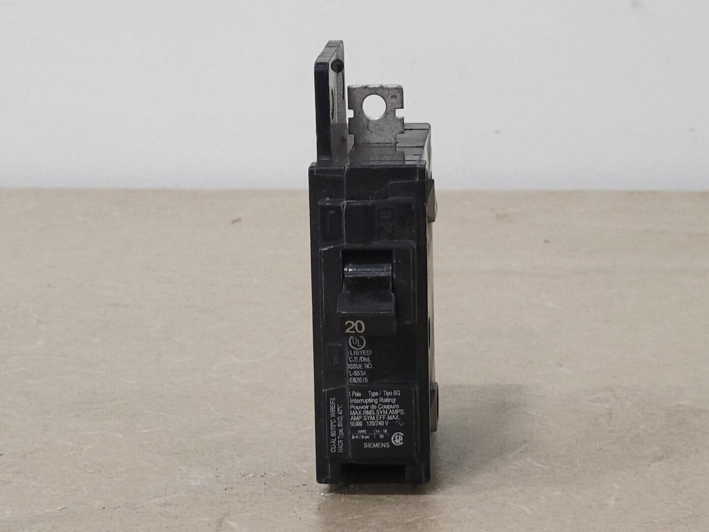 SIEMENS 20 Amp, 1 Pole, 120/240 volts Circuit Breaker BQ1B020