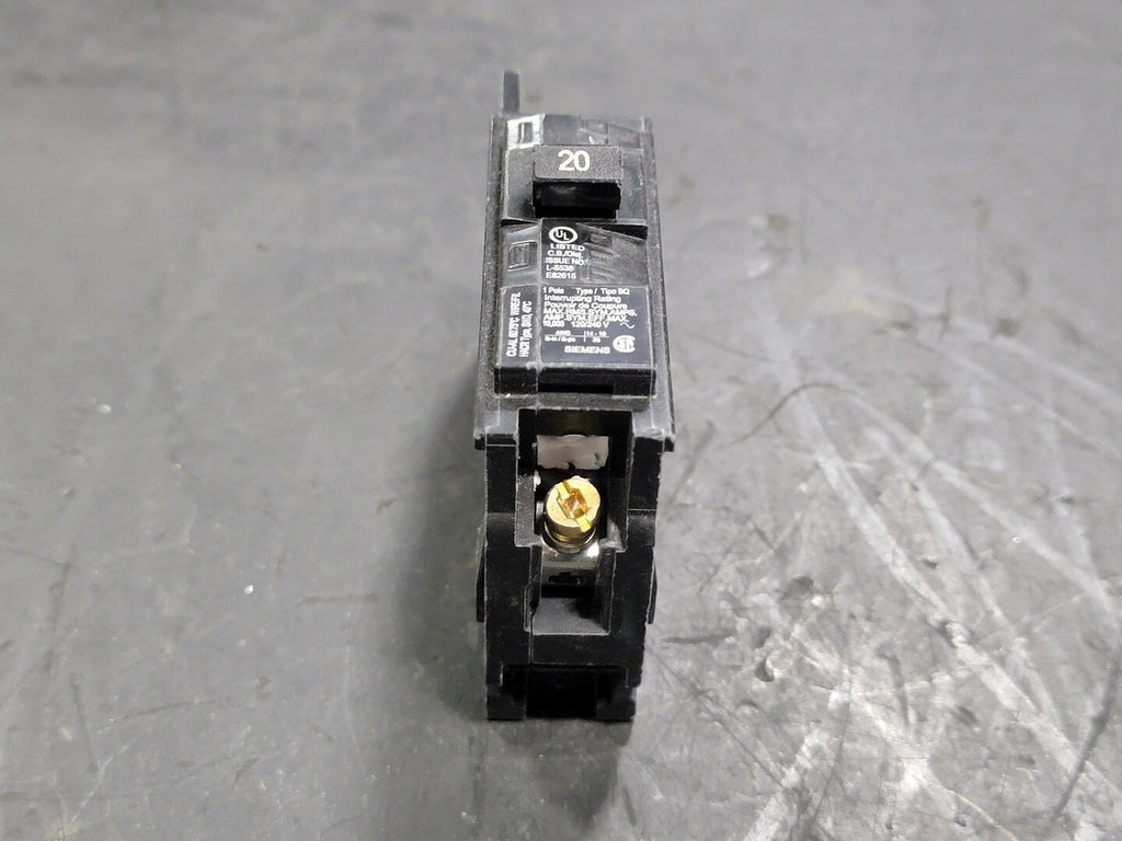 SIEMENS 20 Amp, 1 Pole, 120/240 volts Circuit Breaker BQ1B020