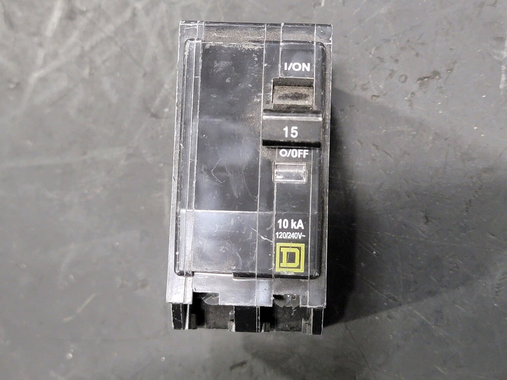 SQUARE D 15 Amp, 2 Pole, 120/240 volts Circuit Breaker QOB215