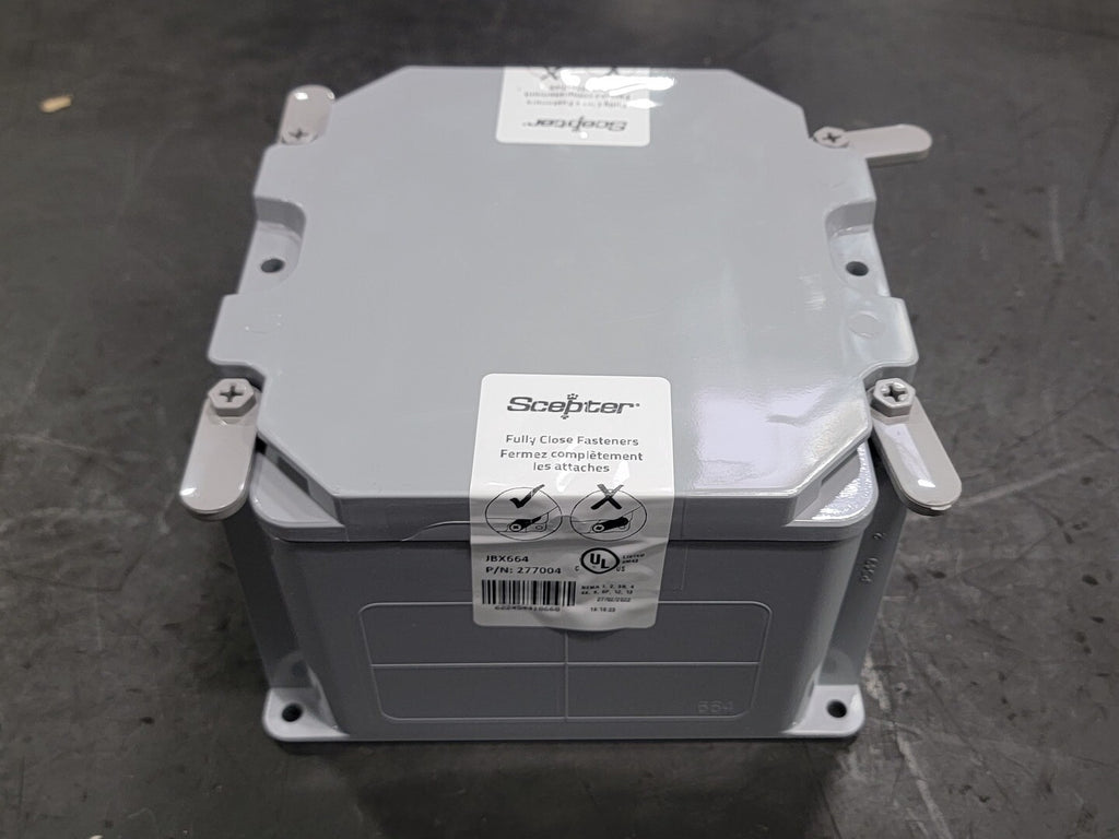 SCEPTER Junction Box JBX664 6"x6"x4" (Box of 5)
