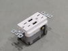 LEGRAND 15 A, 125 V Resistant Decorator Duplex Outlet w/ USB Charger TR5262USB-W 
