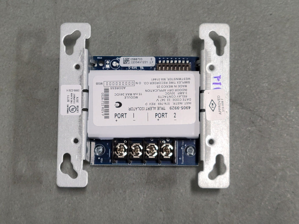 SIMPLEX Isolator Module Truealert 4905-9929, P/N 0626700 