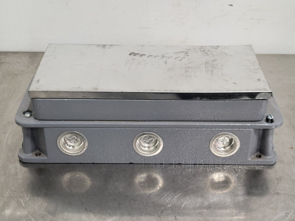 HUBBELL 3-Gang Floor Box Cast Iron Tilt-Top 6275