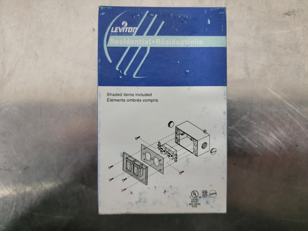 LEVITON Diecast Weather Resistant Duplex Cover Horizontal 4970-FS