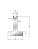 EUROSTAMP Part No. 3089 @ 835mm 85 Degree T Shape Die