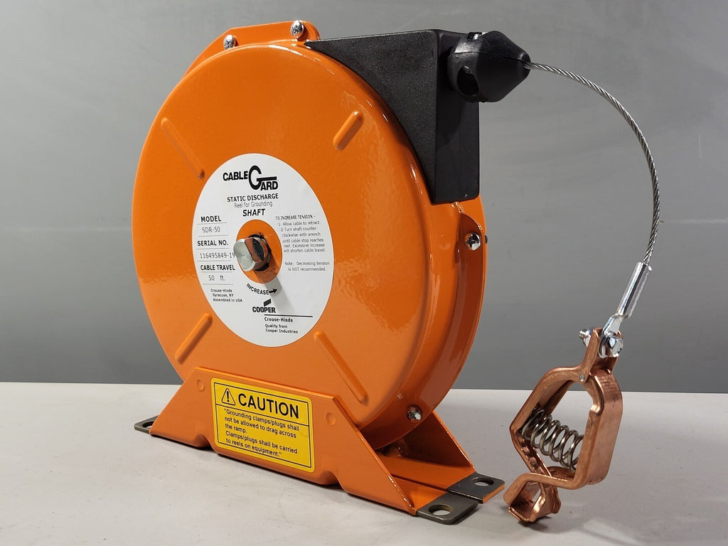 CROUSE-HINDS Static Discharge Reel w/ Steel Aircraft Cable SDR50