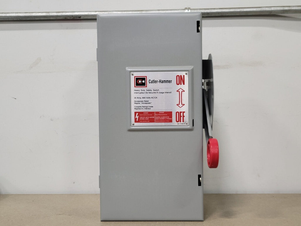CUTLER-HAMMER 30 Amp Non-Fused Heavy Duty Safety Switch 1HD361NF