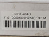 PIC GAUGES 4" Pressure Gauge 0-5000 PSI, 1/4" NPT,  201L-404U