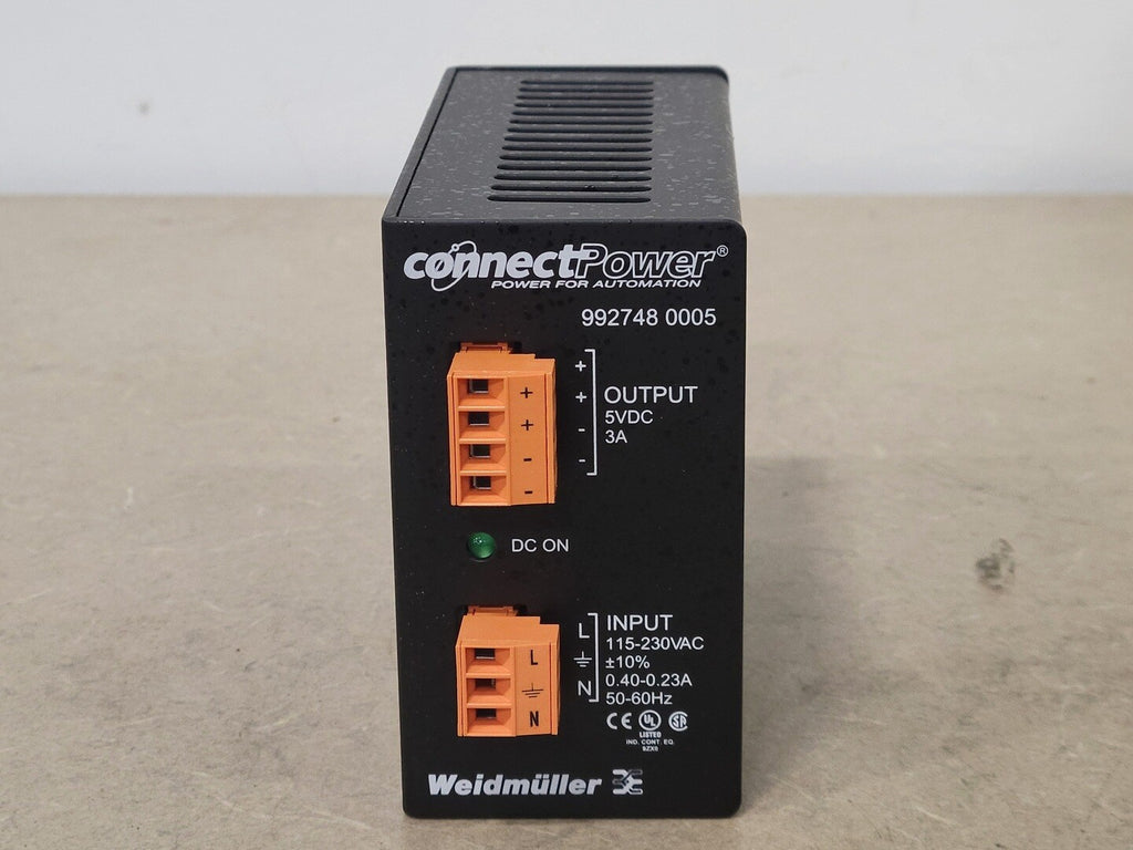 WEIDMULLER 3 Amp Power Supply 9927480005