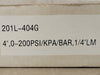 PIC GAUGES 4" Pressure Gauge 0-200 PSI, 1/4" NPT, 201L-404G