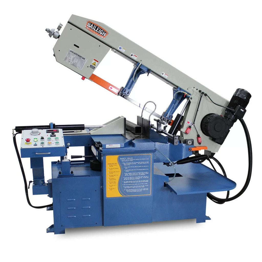 BAILEIGH INDUSTRIAL BS-20SA-DM Semi-Automatic Dual-Miter Bandsaw, 3Ph 220V