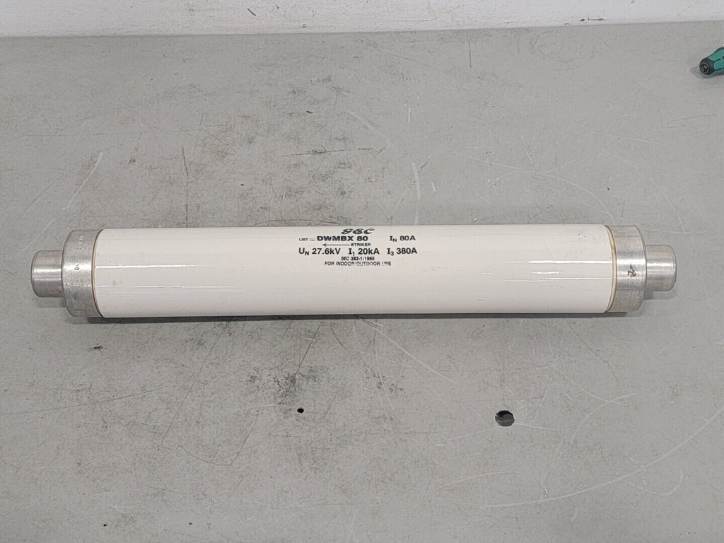 GEC ALSTHOM 80 Amp Striker Fuse DWMBX80