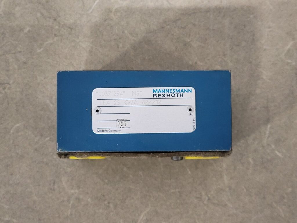 REXROTH 2-way Cartridge Valve Control Cover LFA 25 KWA-62//12