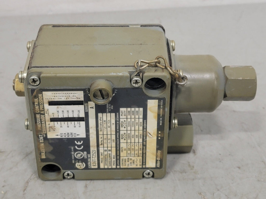 ALLEN-BRADLEY Pressure Control Switch 836T-T252J Series A