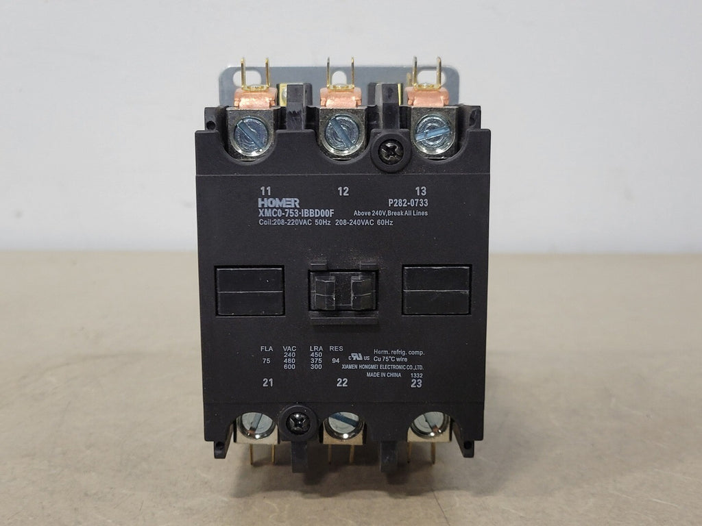 TOTALINE 75 Amp, 3 Pole, 208/240 VAC Coil Contactor P282-0733