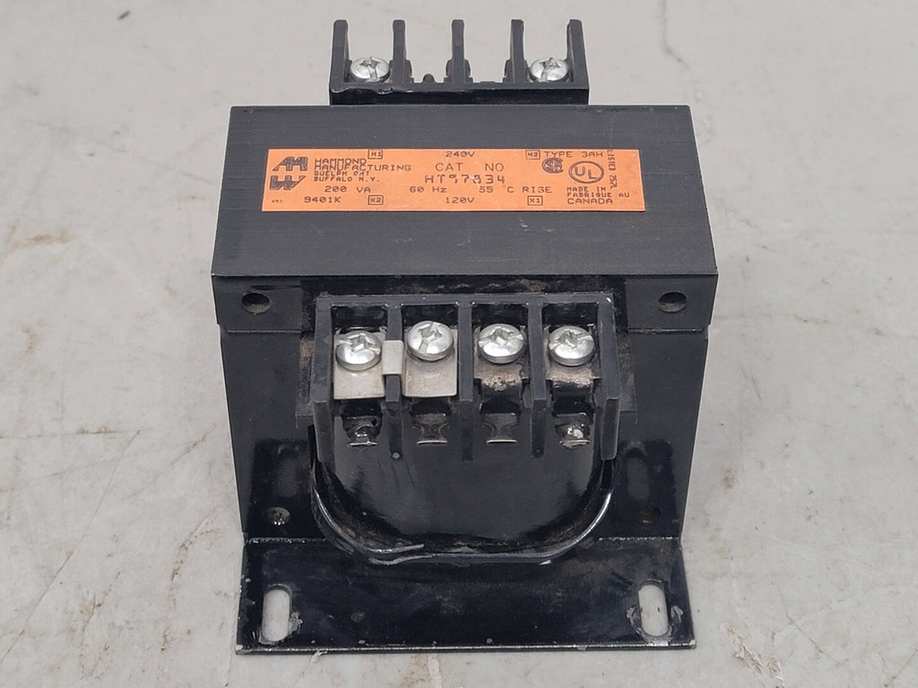 HAMMOND 200 VA Control Transformer, 240 pri. volts, 120 sec. volts HT57834