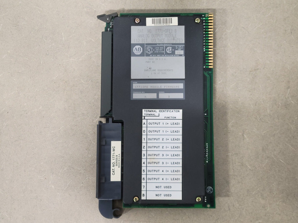 ALLEN-BRADLEY 12 Bit Analog Output Module 1771-OFE1 B
