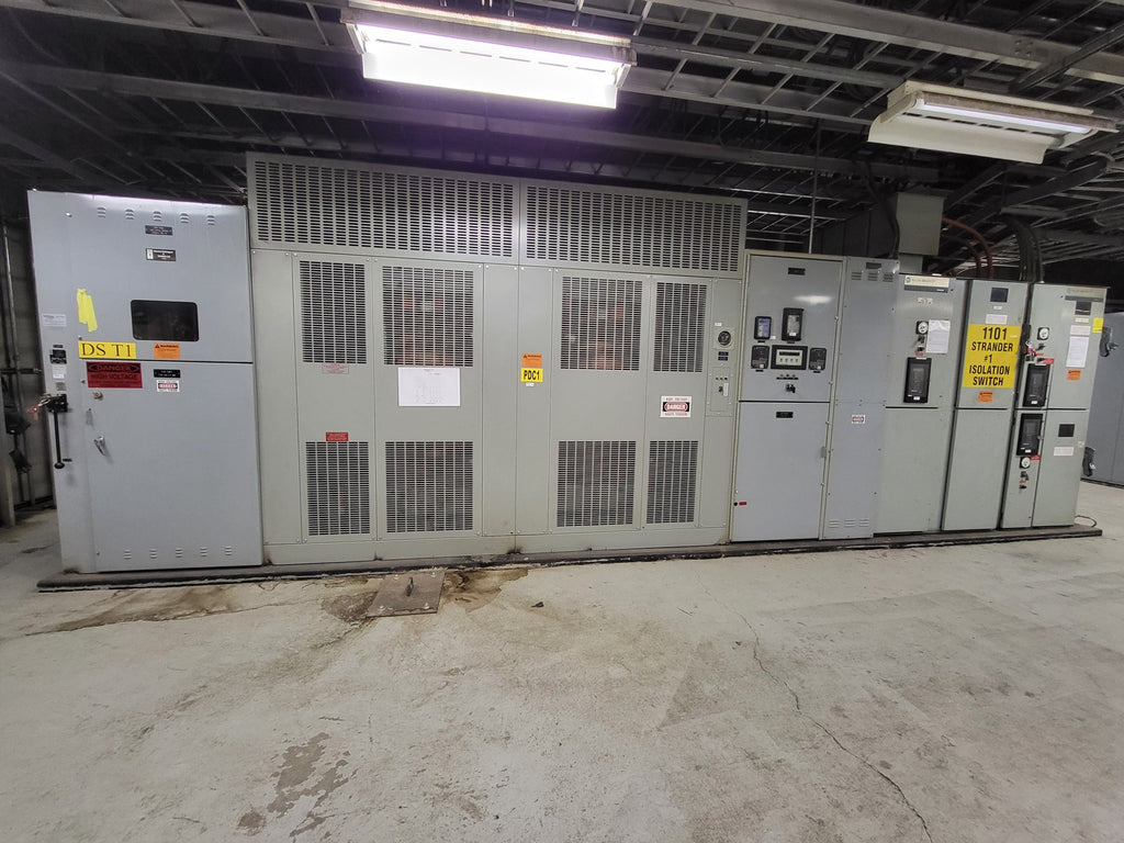 GENERAL ELECTRIC 5000 kVA Transformer, 24940 pri. volts, 4160Y/2400 sec. volts XT 5000 7Z CC H