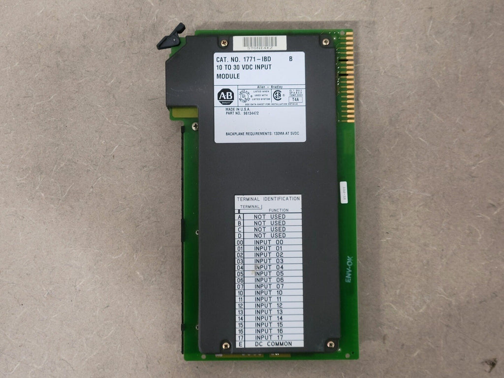 ALLEN BRADLEY 10-30VDC Input Module 1771-IBD-B