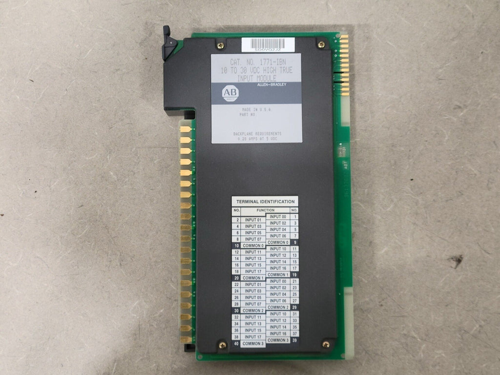 ALLEN BRADLEY 10-30 VDC High True Input Module 1771-IBN