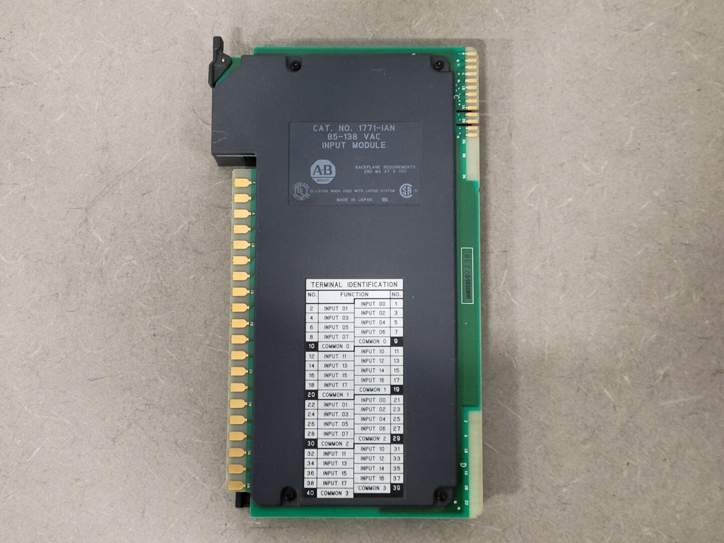ALLEN BRADLEY 85-138 VAC Input Module 1771-IAN