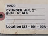 ROYAL Pneumatic Cylinder 2" Bore x 6" Stroke ST2MP6A2A1A1A