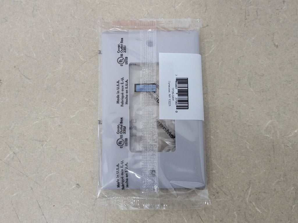 PASS & SEYMOUR 1-Gang Wall Plate TP26-GRY (Box of 20)