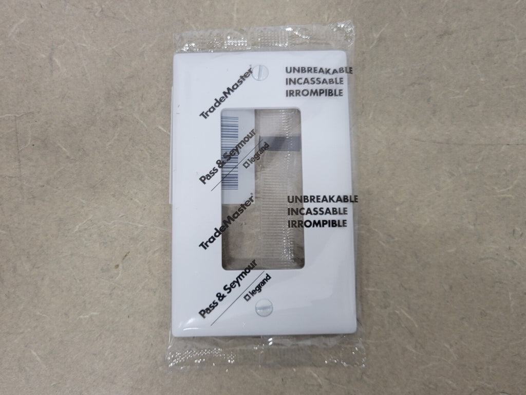 PASS & SEYMOUR 1-Gang Wall Plate TP26-W (Box of 20)