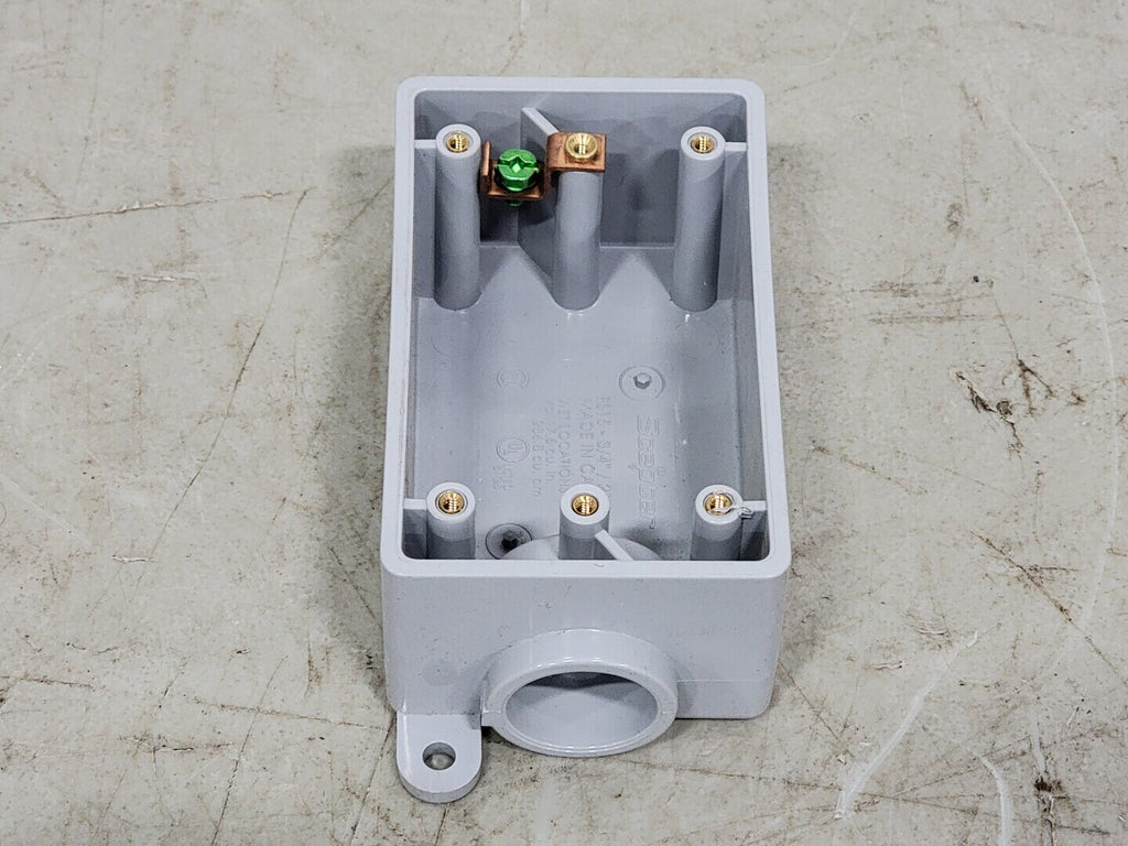 SCEPTER 3/4" Single Gang Conduit Device Box FS15-3/4"/ 21mm
