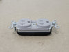 LEGRAND 20 Amp 125V Plugtail Receptacle Duplex PT5362GRY (Box of 12)