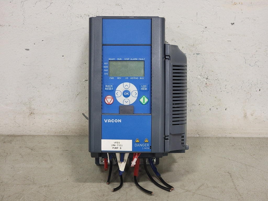 VACON 1.5 hp, 480 Volts, 380/480 Volts VFD VACON0020-3L-0004-4-R02