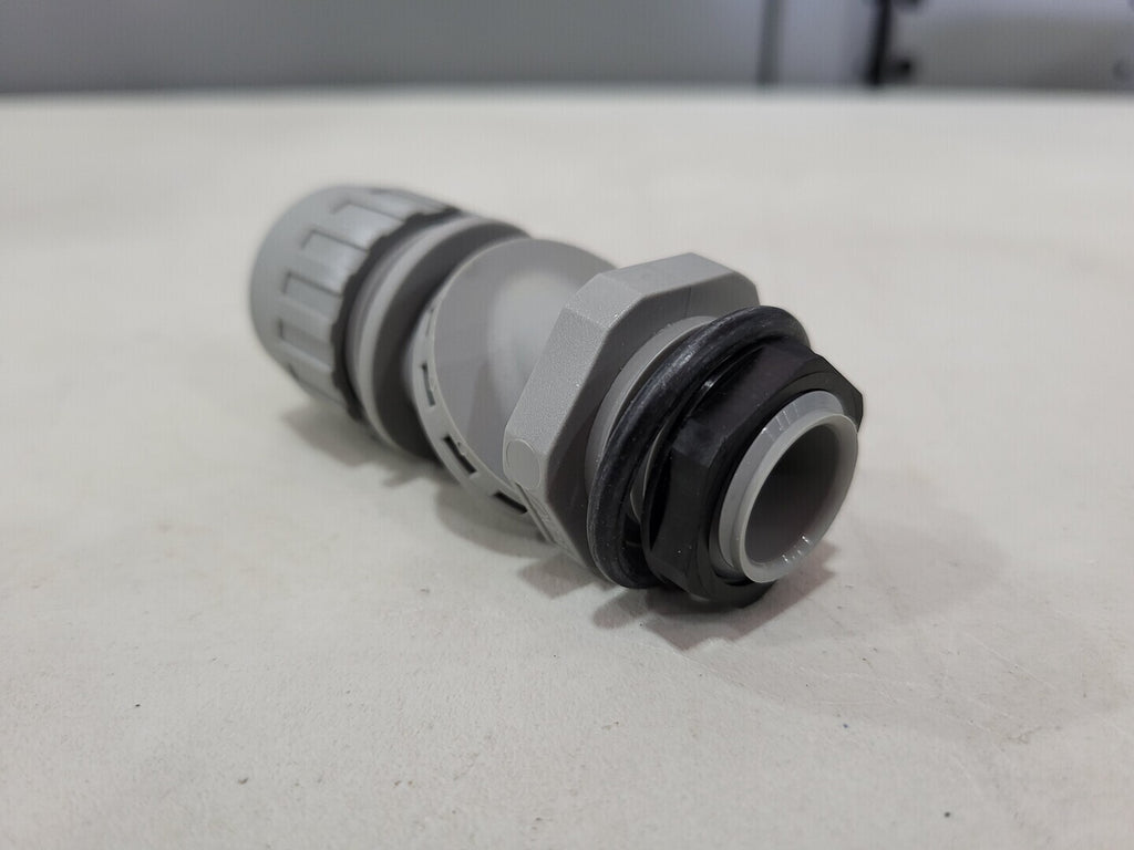 HUBBELL 1/2" Non-Metallic Straight Liquid Tight Conduit Fitting PS0509NGY