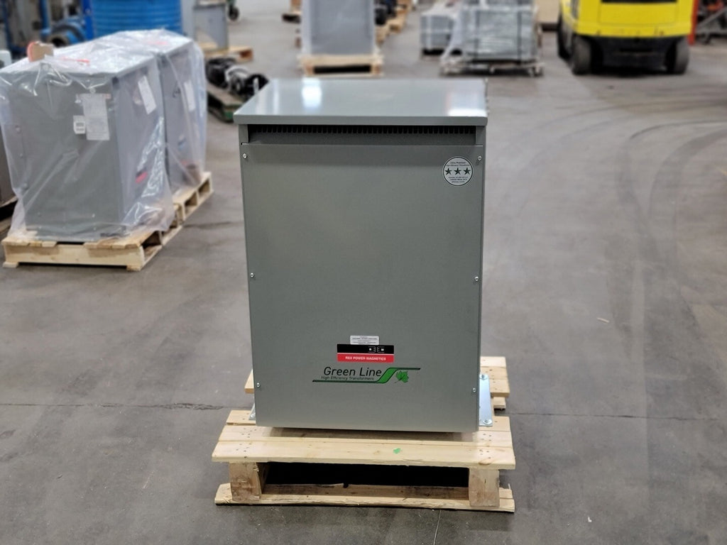 REX POWER MAGNETICS 75 kVA Transformer, 600 pri. volts, 120/208Y sec. volts BA75J-M/Z3