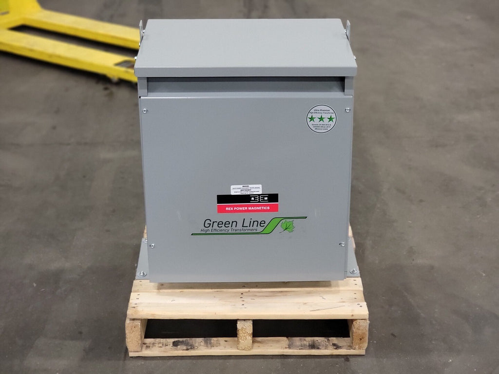 REX POWER MAGNETICS 15 kVA Transformer, 600 pri. volts, 120/208Y