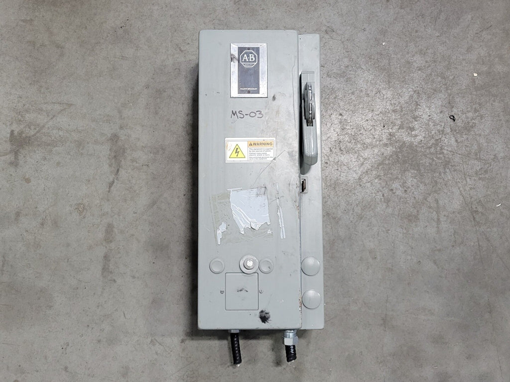ALLEN-BRADLEY 10 hp, NEMA Size 1, 110/120 VAC Coil Non-Reversing Starter 509-B0D-18A