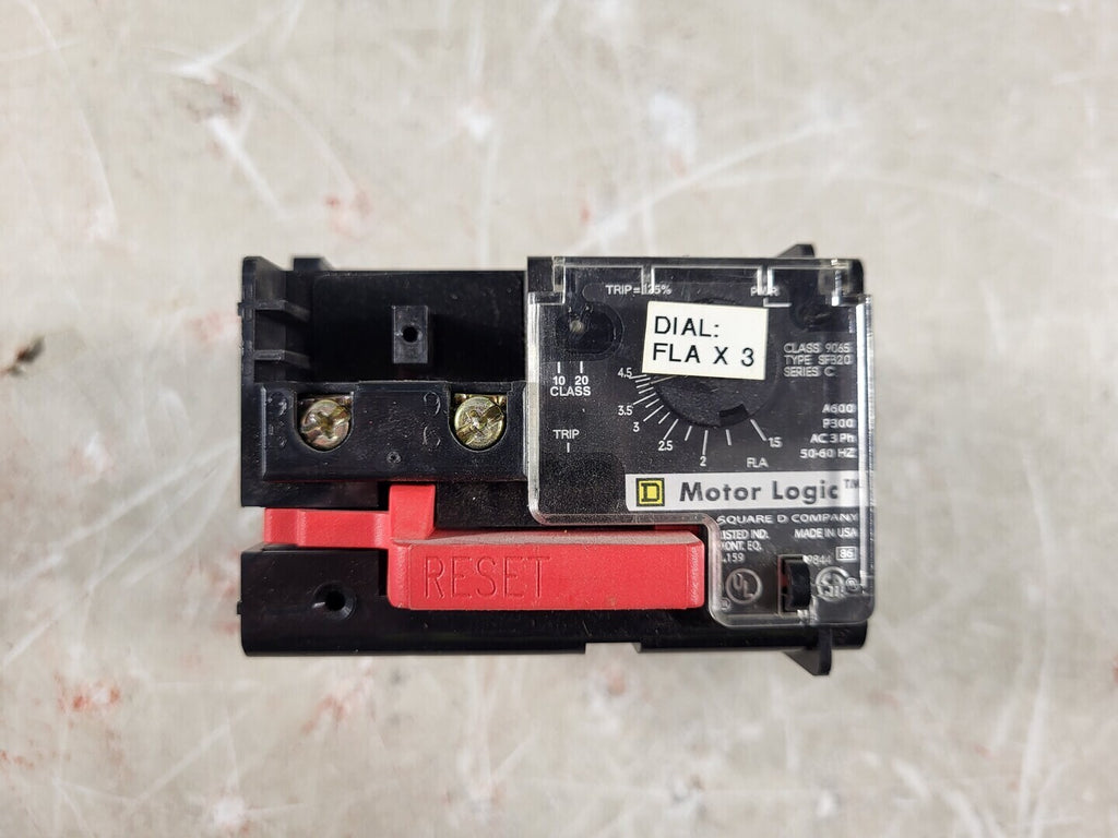 SQUARE D 1.5-4.5 Amp Overload Relay 9065SFB20