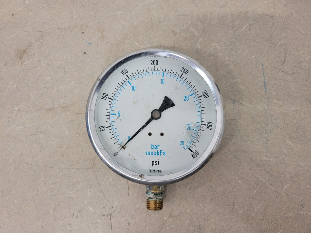 ENFM 4" Pressure Gauge 0-400 PSI, 1/4" NPT, NV132A5N319KG
