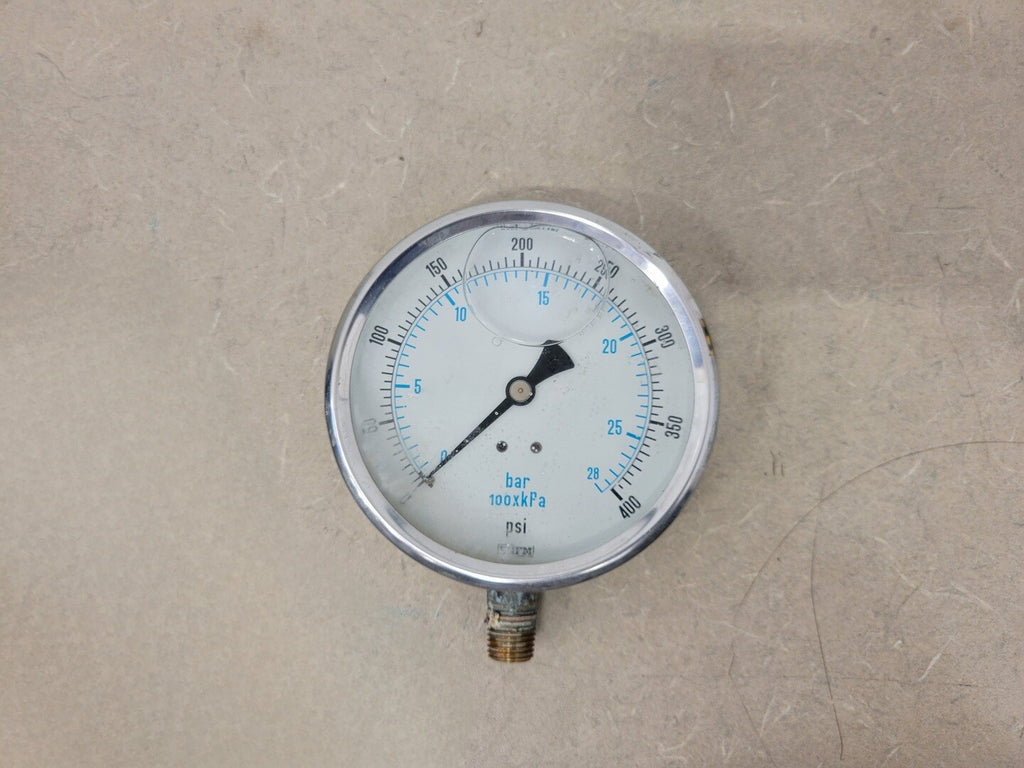 4" Pressure Gauge 0-400 PSI, 6211-4-1/4