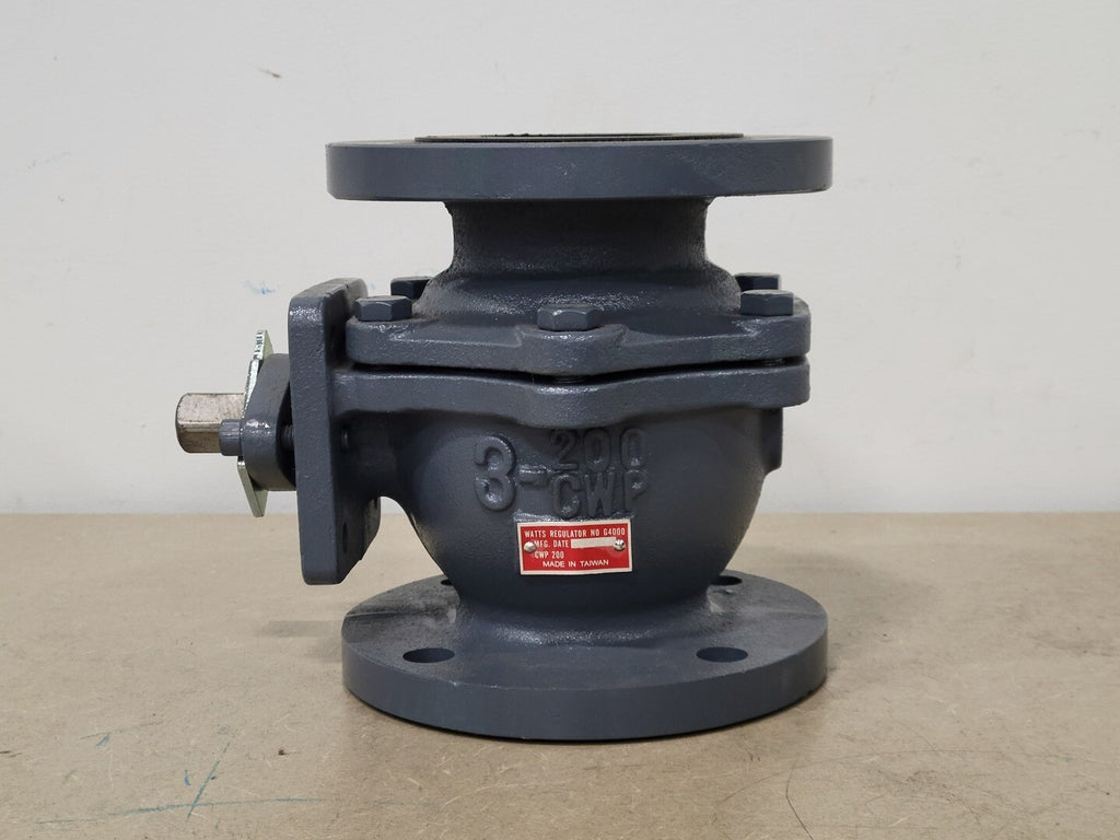 WATTS 3" 200 CWP Cast Iron Flanged Ball Valve G4000