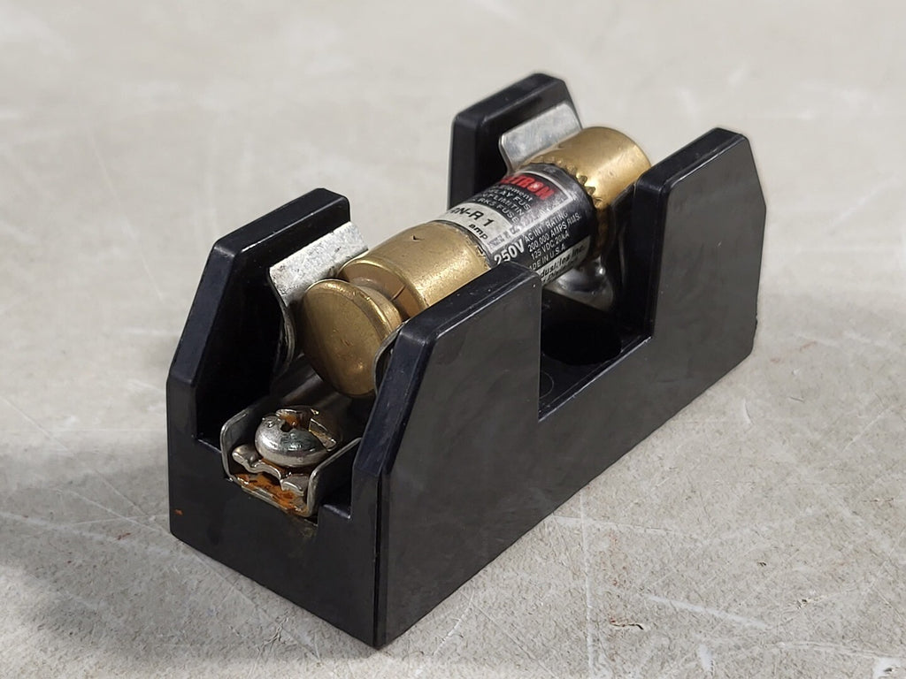 SQUARE D Fuse Holder 9080 PF1 with 1 Amp Fuse FRN-R1