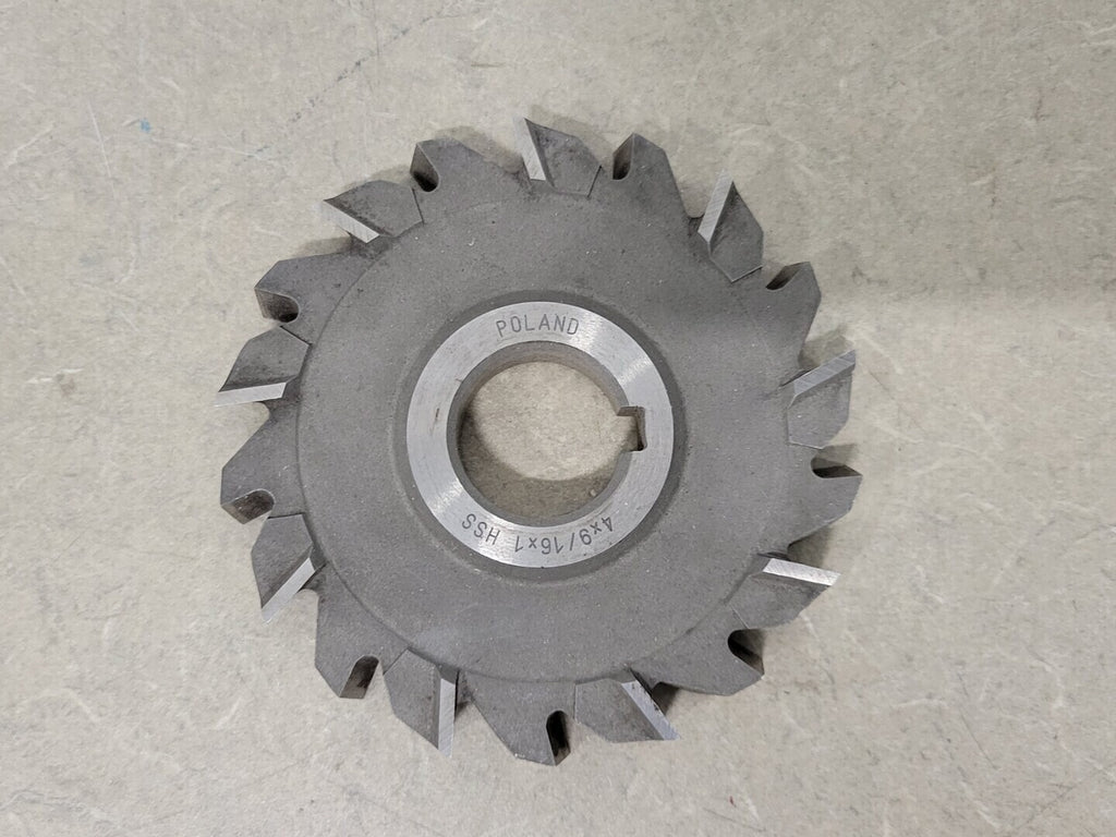 DOLFA 4" x 9/16" x 1" HSS Stagg Tooth Side Milling Cutter 5-709-250