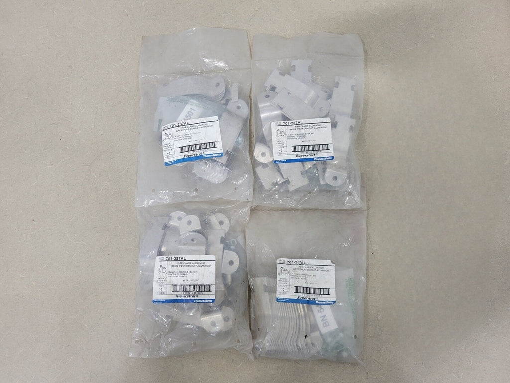 THOMAS & BETTS 2" Aluminum Pipe Clamp 701-237AL, 2.26"-2.37" (Box of 40)