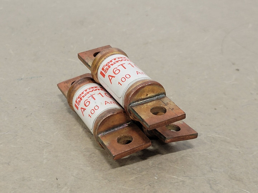 FERRAZ SHAWMUT 100 Amp Class T Fast-Acting Fuse A6T100 (Lot of 3)