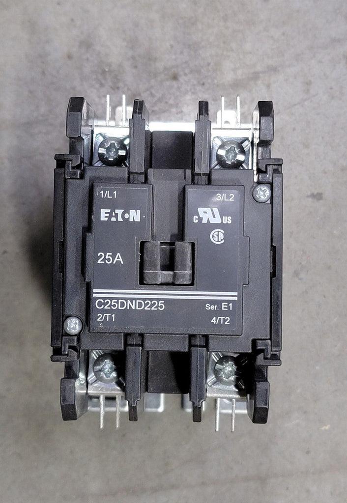 EATON 25 Amp, 2 Pole, 2 NO, 120 VAC Coil Contactor C25DND225