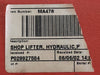 MAHAFFY MATERIALS 1000 lbs Capacity Hydraulic Shop Lifter MA478, SLH2424-70